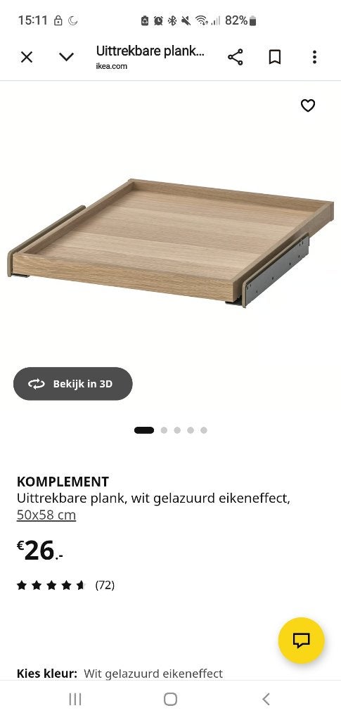 Ikea PAX onderdelem, Ophalen, 75 cm of meer, 50 tot 100 cm, Zo goed als nieuw