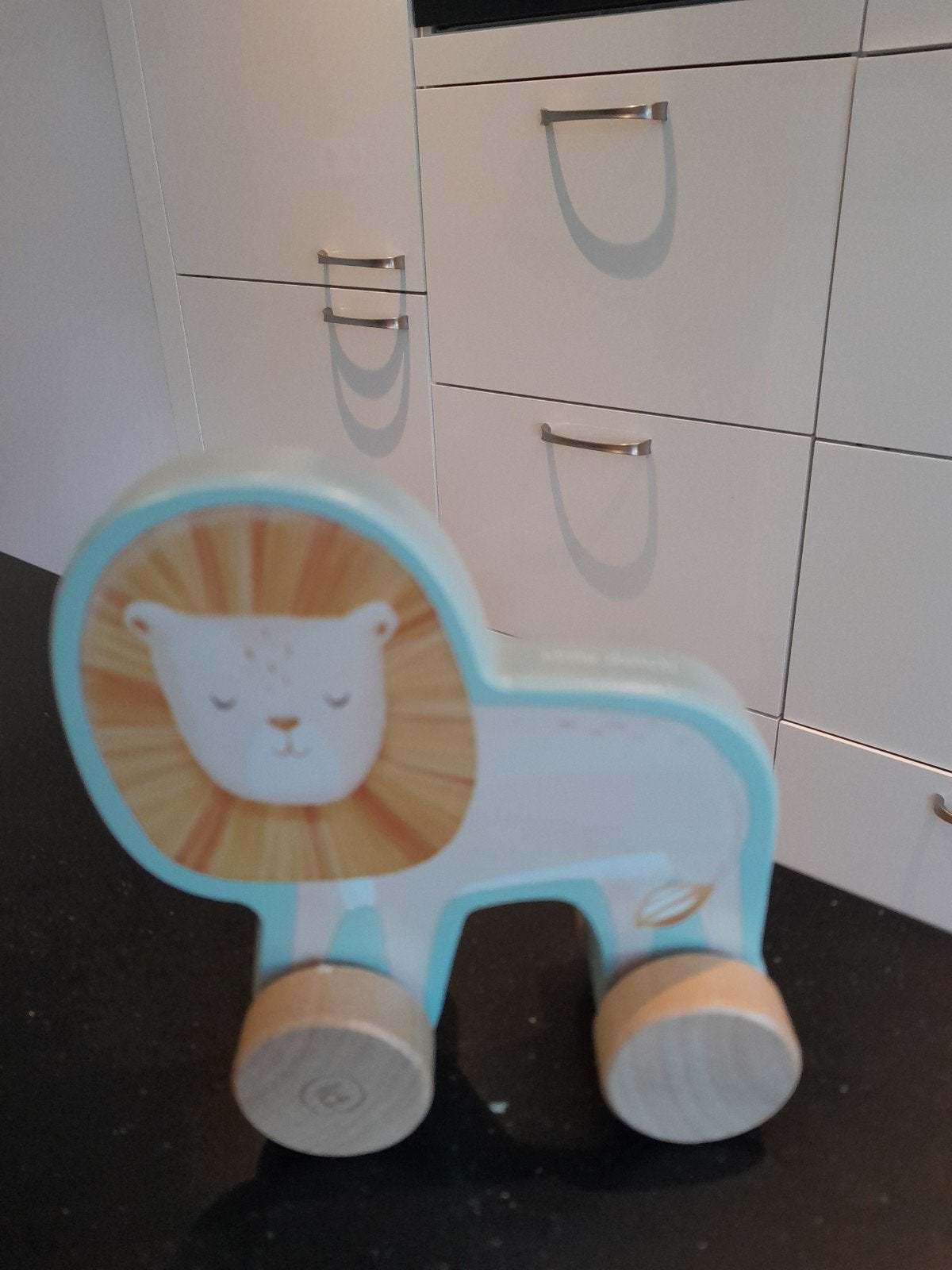 Little Dutch houten leeuw op wielen, Ophalen of Verzenden, Zo goed als nieuw, Duw- of Trekspeelgoed