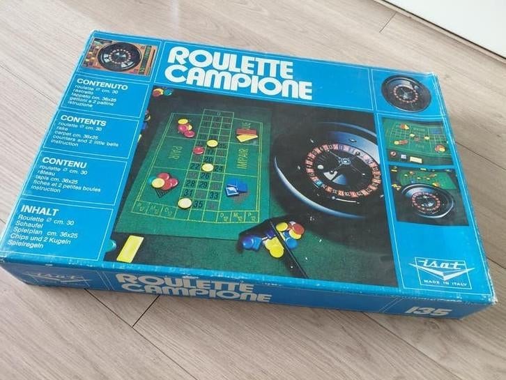 Vintage Roulette Campione Spel - Compleet in Doos, Vijf spelers of meer, Ophalen, Gebruikt, L.A.T.