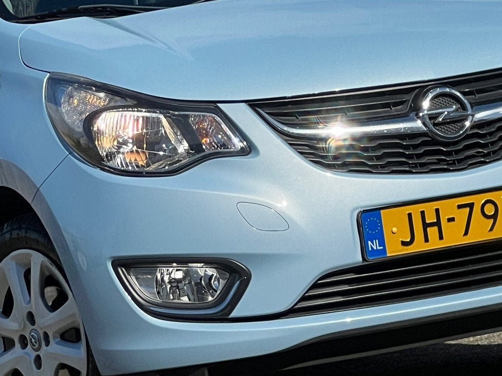 Opel KARL 1.0 75pk Cosmo - Ray Blue - Leder int/Bluetooth/Se, Auto's, Opel, Bedrijf, Te koop, Karl, ABS, Airbags, Airconditioning