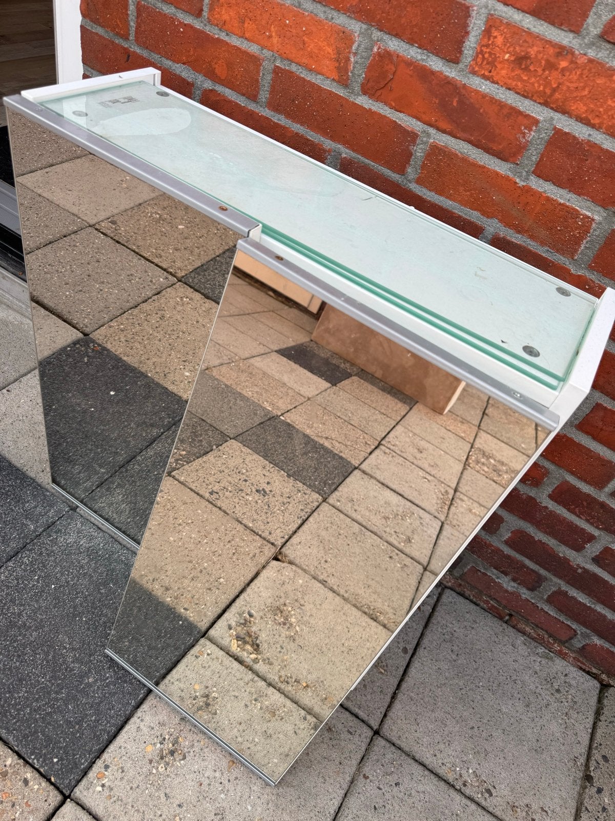 Badkamerkast met spiegel – IKEA, Minder dan 50 cm, Ophalen of Verzenden, Zo goed als nieuw, Minder dan 100 cm
