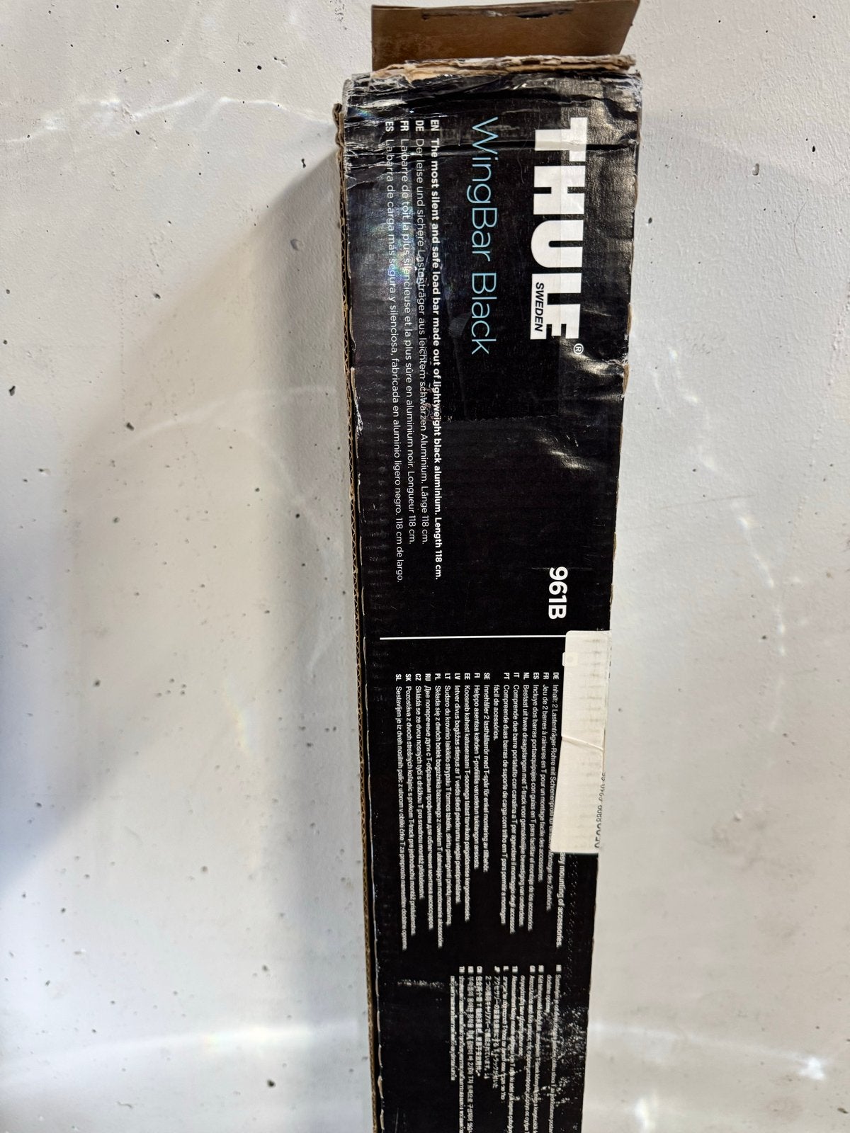 Thule WingBar Black 961B - nieuwe Dakdragers 118 cm, Ophalen of Verzenden, Nieuw