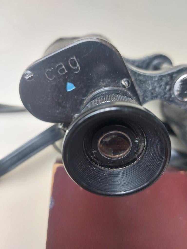 Militaria verrekijker van carl zeiss Cag dienstglas, Ophalen of Verzenden, Zo goed als nieuw, 8 tot 12x