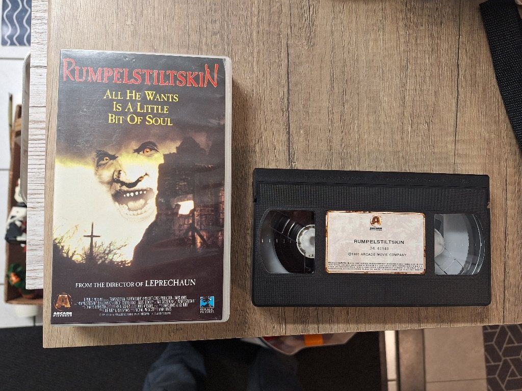VHS videoband horror Rumpelstiltskin uit 1995, Vanaf 16 jaar, Ophalen of Verzenden, Zo goed als nieuw, Horror