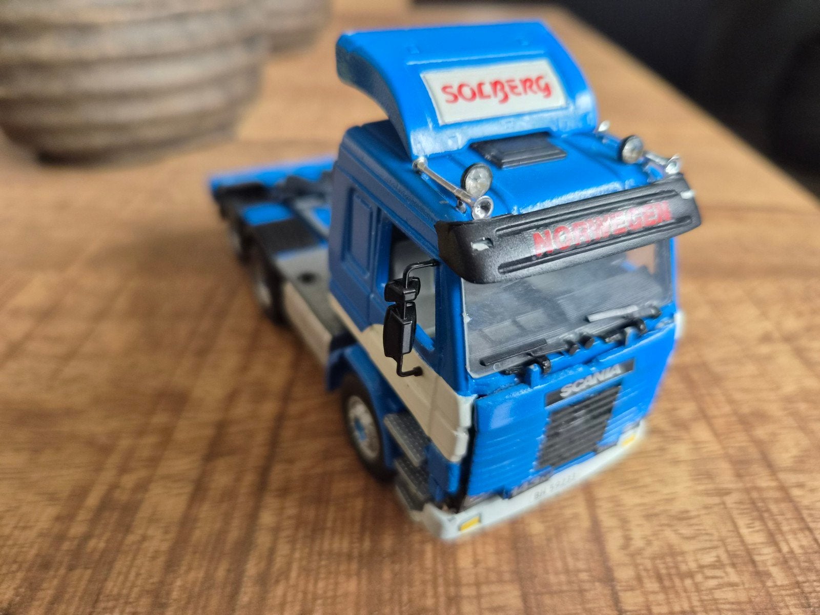 Scania socberg, Hobby en Vrije tijd, Modelauto's | 1:50, Tekno, Zo goed als nieuw, Tekno, Bus of Vrachtwagen