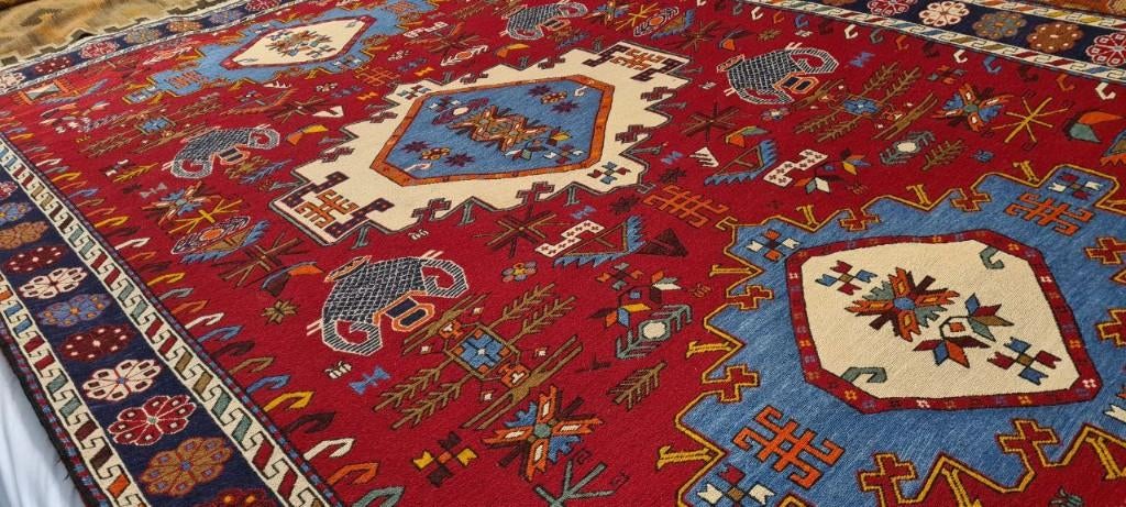 Perzische tapijten Soumak kelim 302x203/kleed/Oosterse/Loper, Www.simatapijten.nl, 150 tot 200 cm, Ophalen of Verzenden, Info@simatapijten.nl