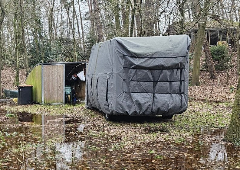 camper hoes, Ophalen, Gebruikt