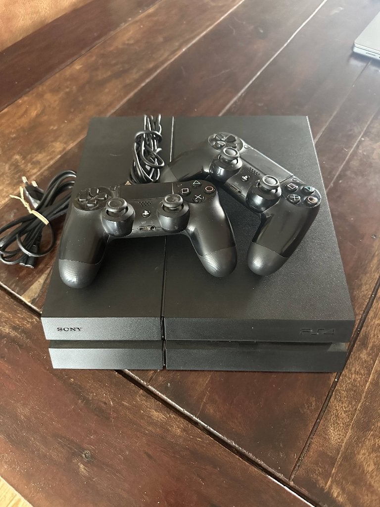 Playstation 4 + 2x DualShock 4 controlers, Ophalen, Gebruikt, Controller, PlayStation 4