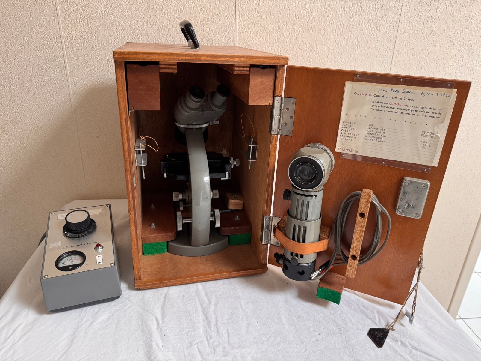 Olympus Tokyo microscoop, Audio, Tv en Foto, Ophalen, Gebruikt, Minder dan 400x, Biologische microscoop