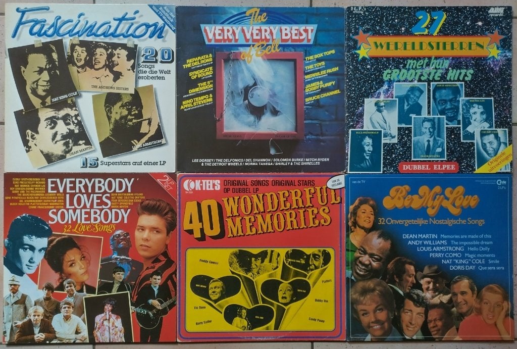 6 verzamellp's met muziek rondom jaren 60., 1980 - 1989, Ophalen of Verzenden, Zo goed als nieuw, Pop