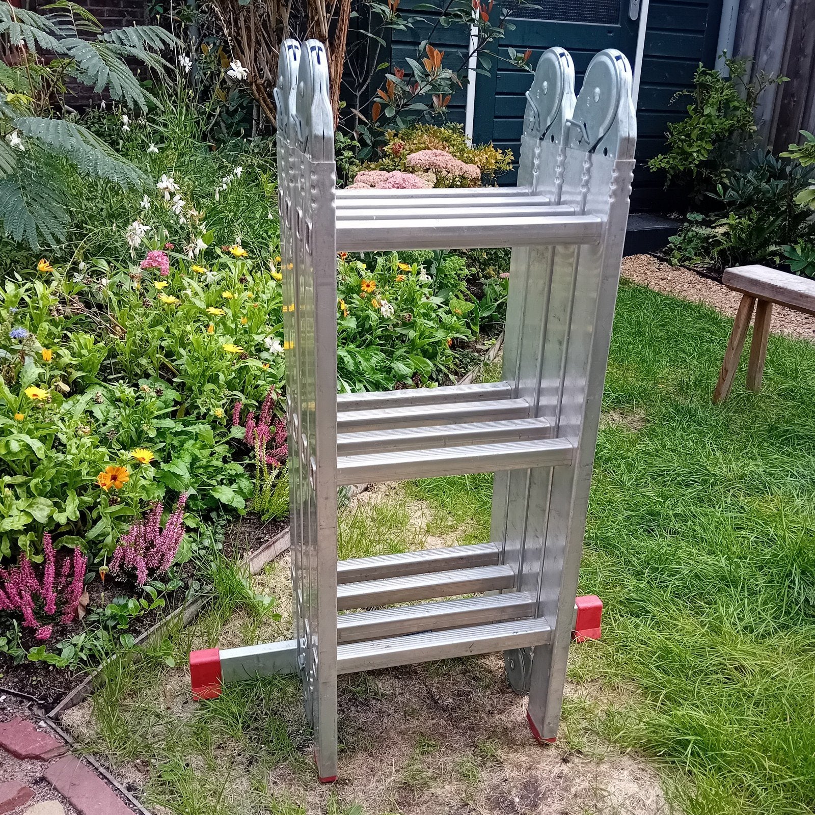 Vouwladder 4 x 3, Ophalen, Zo goed als nieuw, Ladder, Opvouwbaar of Inschuifbaar