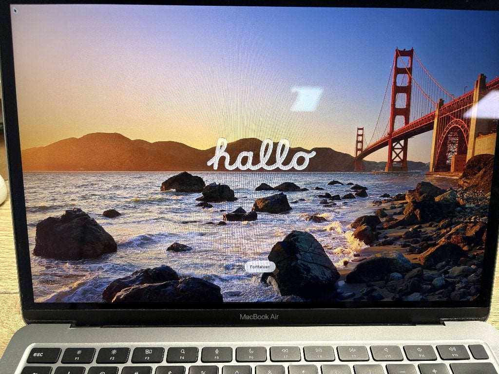 MacBook Air M1 (2020) Space Grey - 128GB SSD - incl oplader, Qwerty, 8 GB, 13 inch, Ophalen of Verzenden