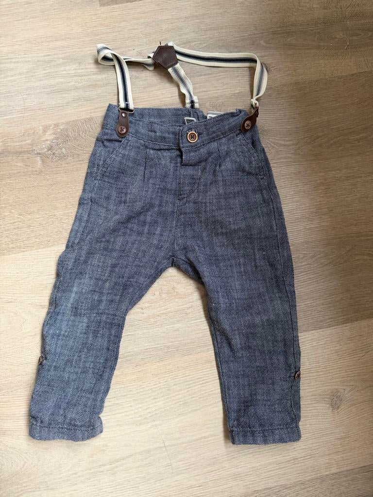 Nette broek met bretels – maat 80/86, Ophalen of Verzenden, Zo goed als nieuw, Jongetje, Broekje