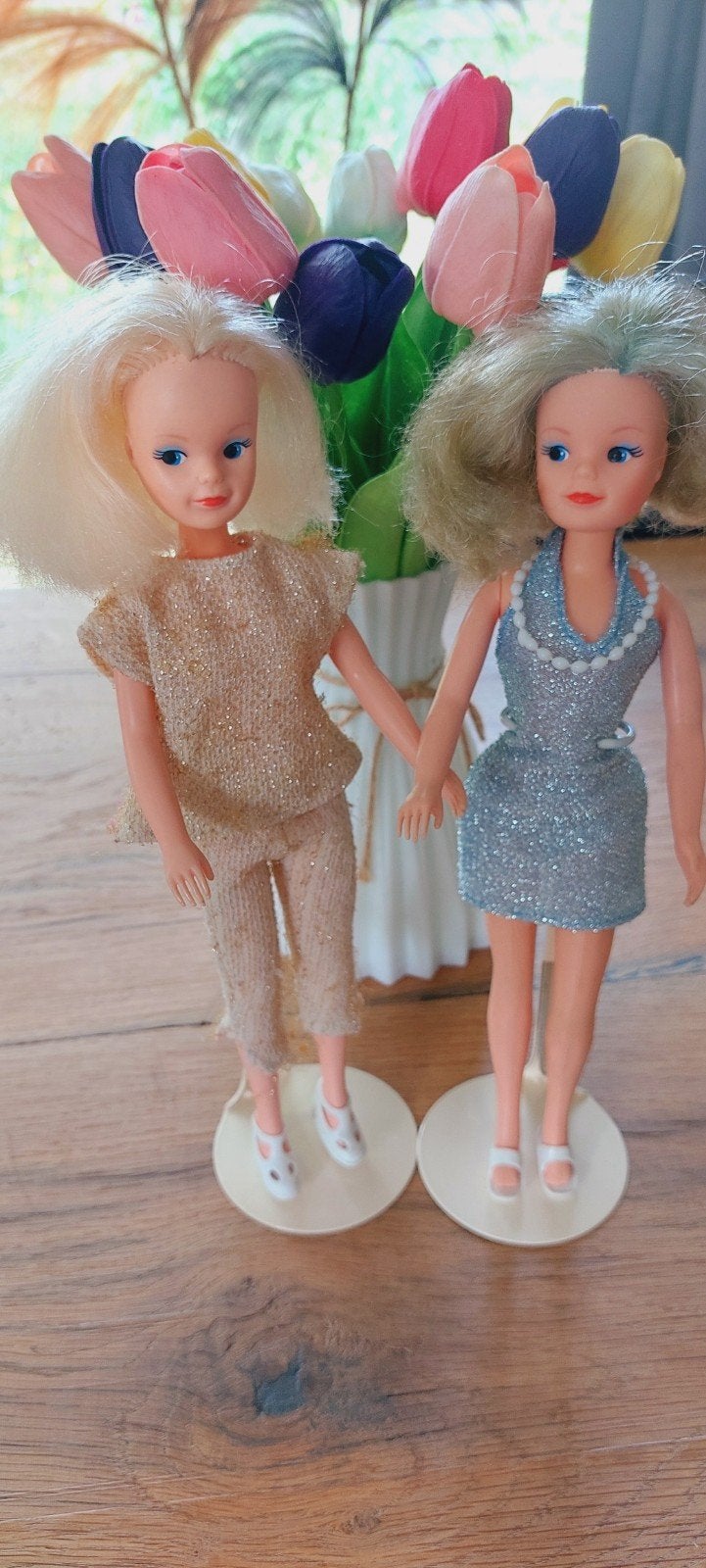 2 vintage Sindy barbies., Ophalen of Verzenden, Gebruikt, Pop