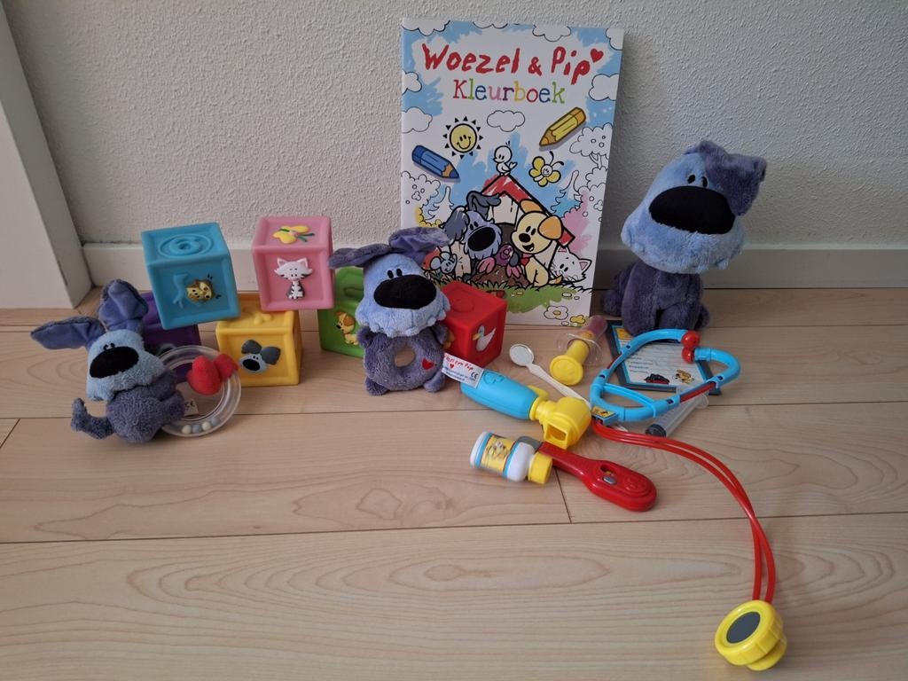 Woezel en Pip knuffels, blokken, doktersspullen en meer, Kinderen en Baby's, Speelgoed | Babyspeelgoed, Overige typen, Ophalen of Verzenden