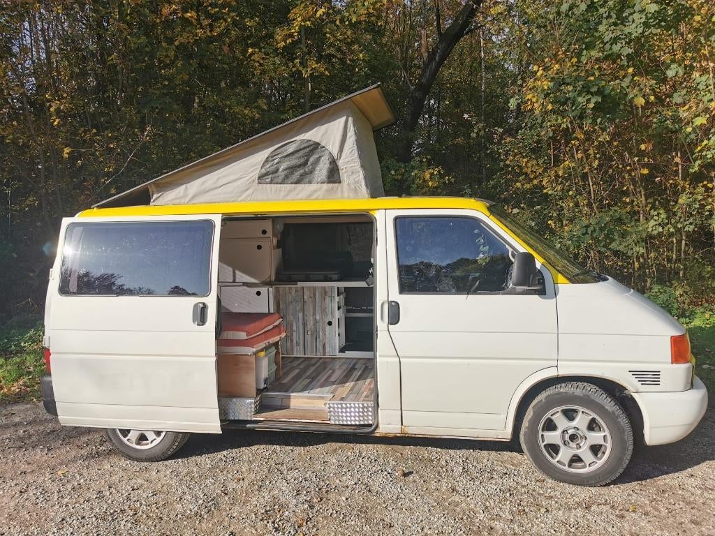 Volkswagen T4 Camper - nieuwe distributieriem!, Hefdak, Buscamper of Camperbus, Volkswagen, Tot en met 2