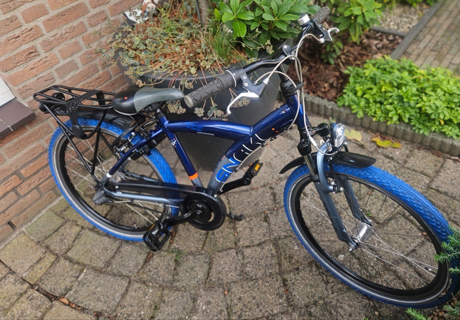 Mooie 24inch Batavus Snake blauwe/ zilver, Ophalen, Terugtraprem, 24 inch, Zo goed als nieuw