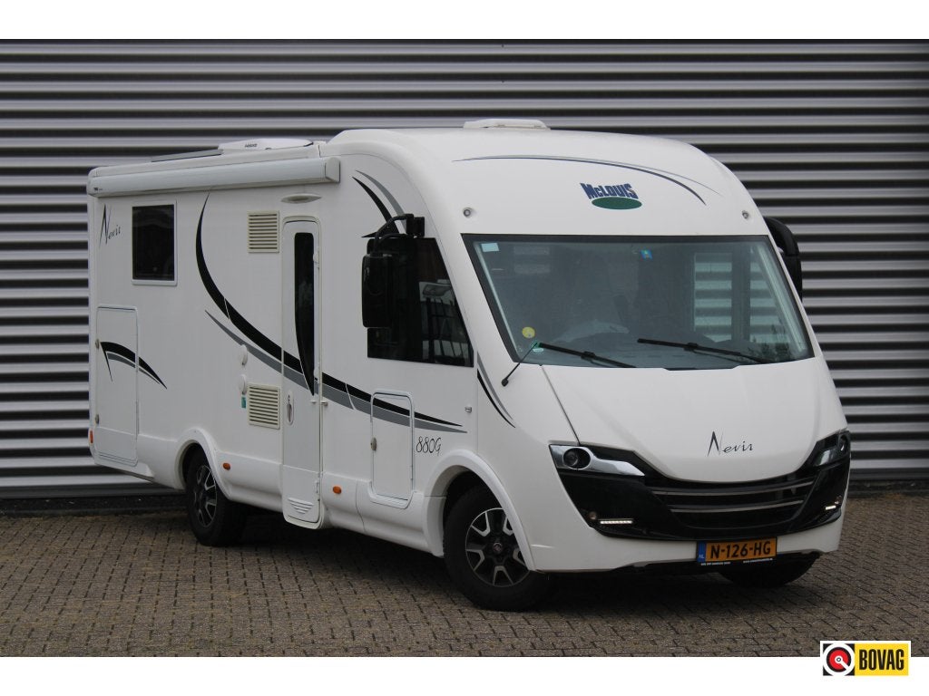 McLouis Nevis 880G 150PK Queensbed Automaat Trekhaak, Bestuurdersdeur, Ringverwarming, Fiat, 7 tot 8 meter