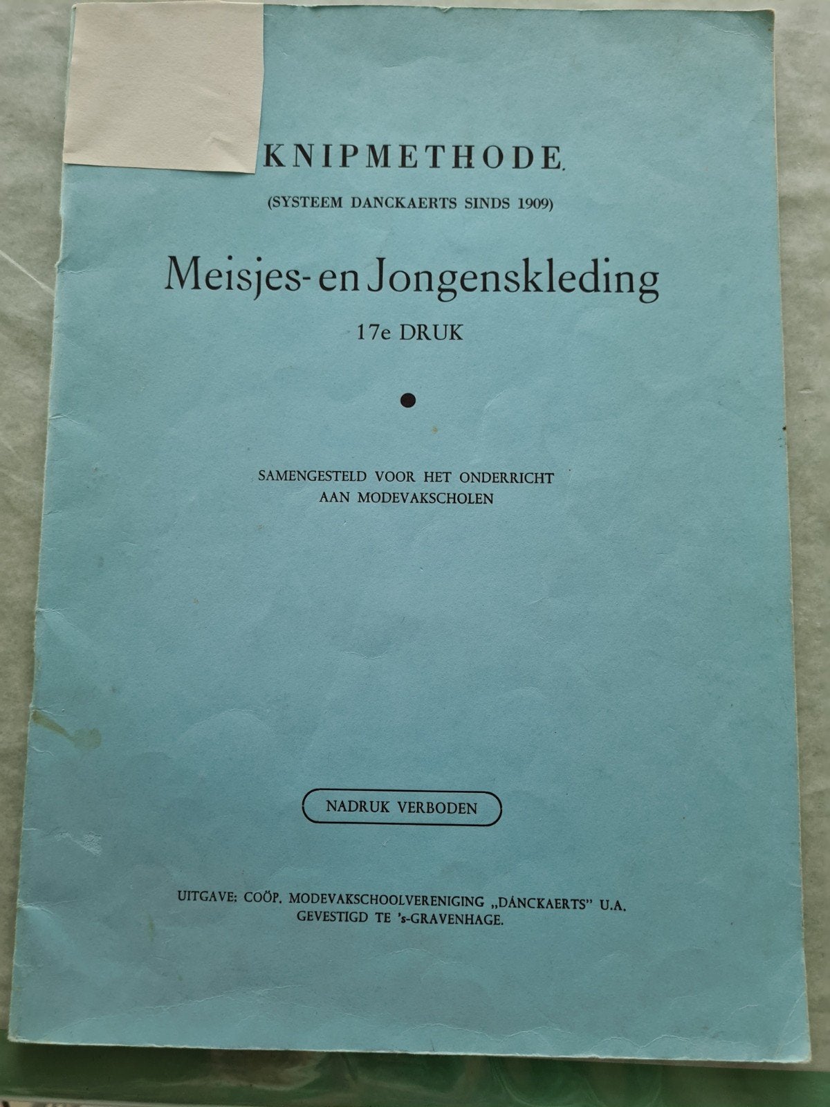 Knipmethode Meisjes- en Jongenskleding 17e Druk, Hobby en Vrije tijd, Kledingpatronen, Ophalen of Verzenden