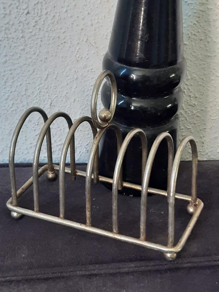 Toastrekje houder ,stoer brocante, patina, "servethouder", Ophalen of Verzenden