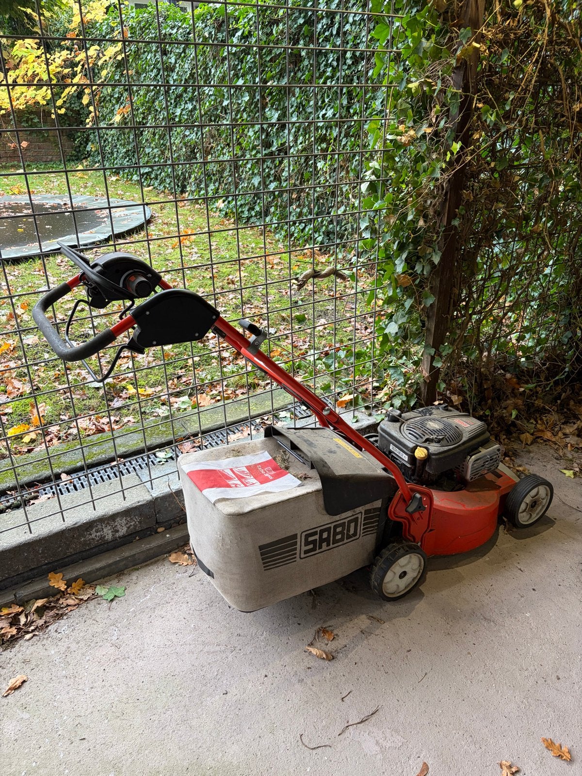 Sabo grasmaaier 800E Series 175cc, Ophalen, Cirkelmaaier, Zo goed als nieuw, 40 t/m 49 cm