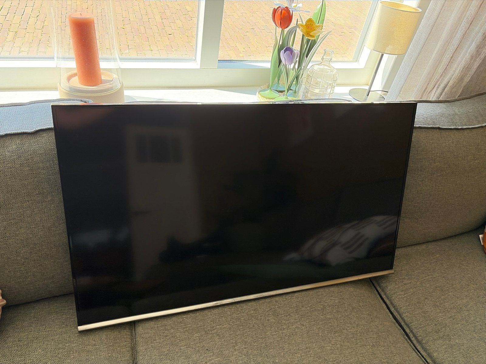 Samsung 40 inch TV - Goed beeld, lichte vervaging sierlijst, Ophalen, 50 Hz, Samsung, 100 cm of meer