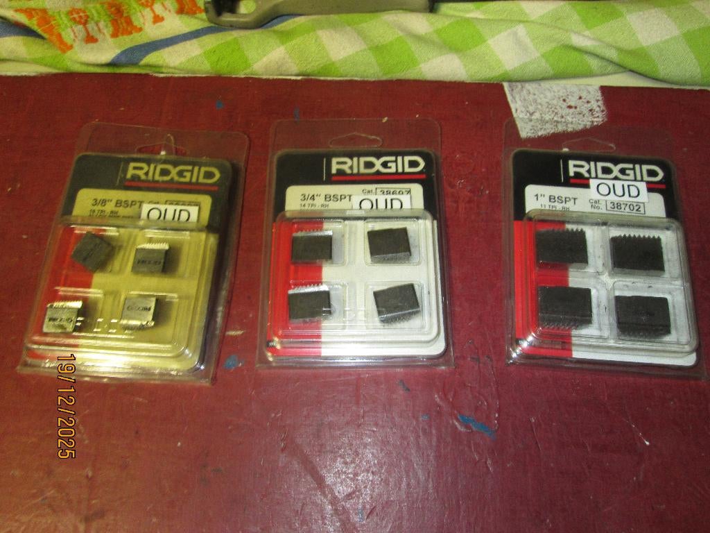 Te koop: Ridgid draadsnijplaten, Ophalen of Verzenden, Nieuw