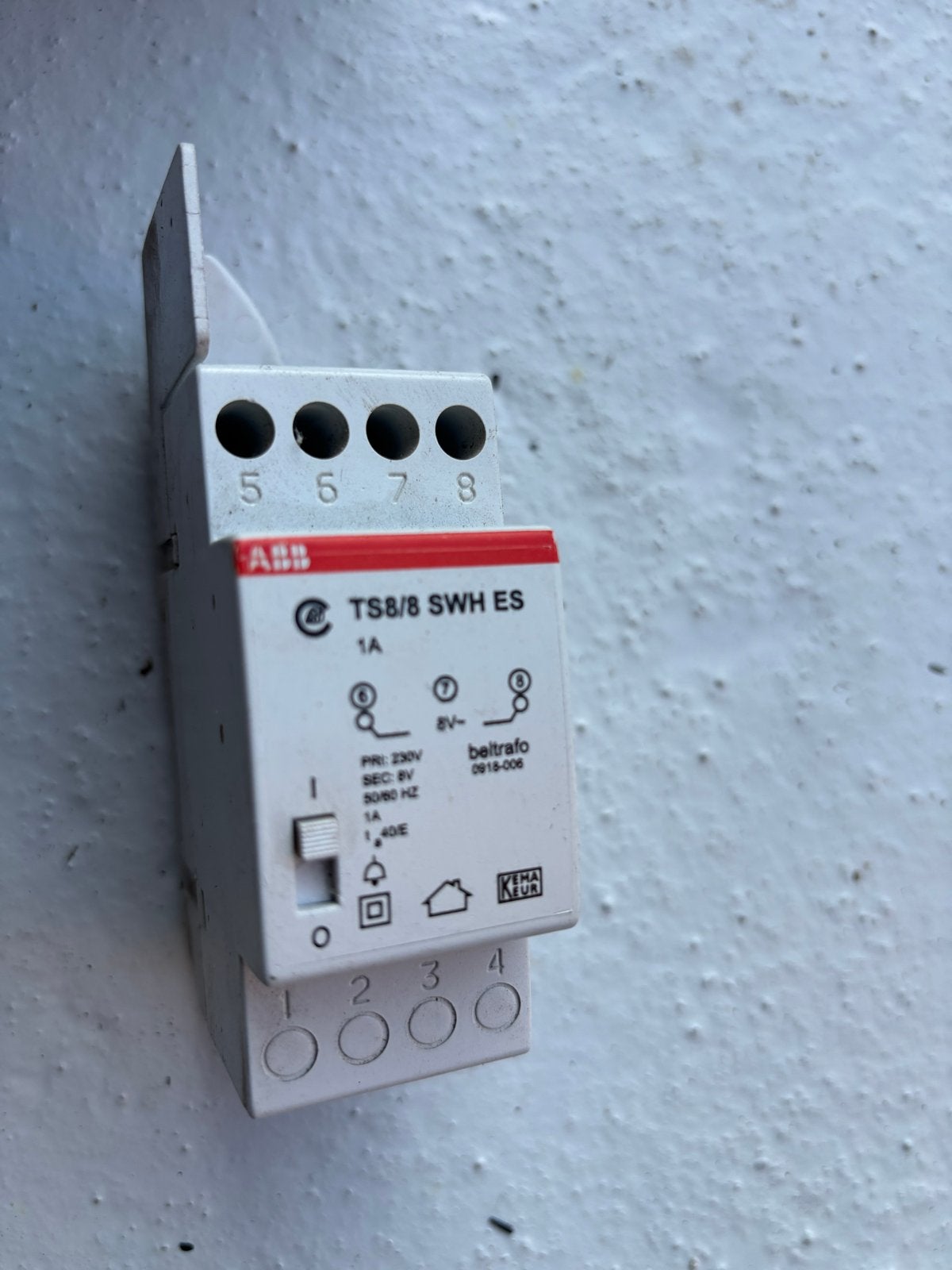 ABB TS8/8 SWH ES Beltransformator 1A, Ophalen of Verzenden, Gebruikt, ABB, Overige typen