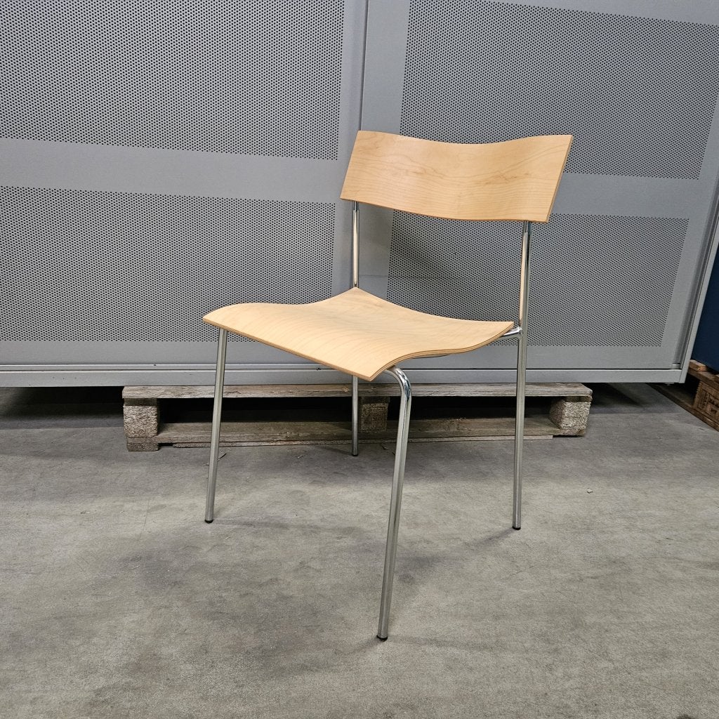 Lammhults houten stoel - licht eiken, Niet ingevuld, Gebruikt, Niet ingevuld, Niet ingevuld