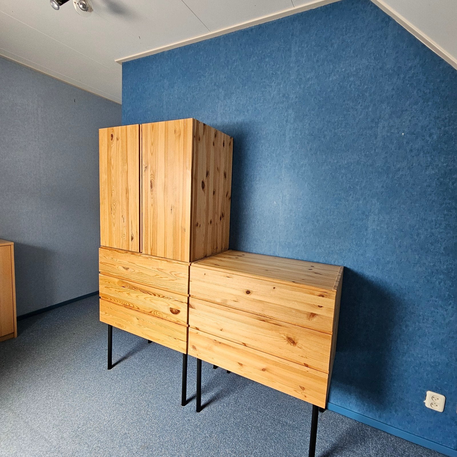 Ivar ikea 2x Houten Kast met Ladenblok, Huis en Inrichting, Ophalen, Gebruikt