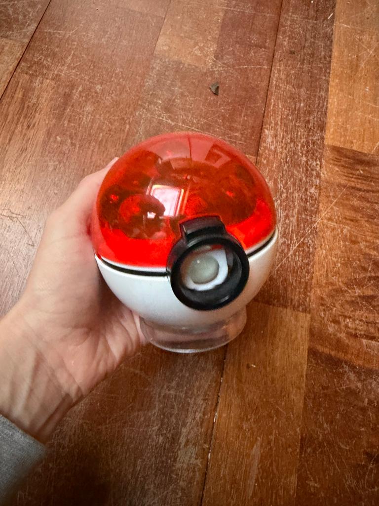 Pokémon knikkers in Pokébal houder - Vintage 2000, Ophalen of Verzenden, Gebruikt, Overige typen