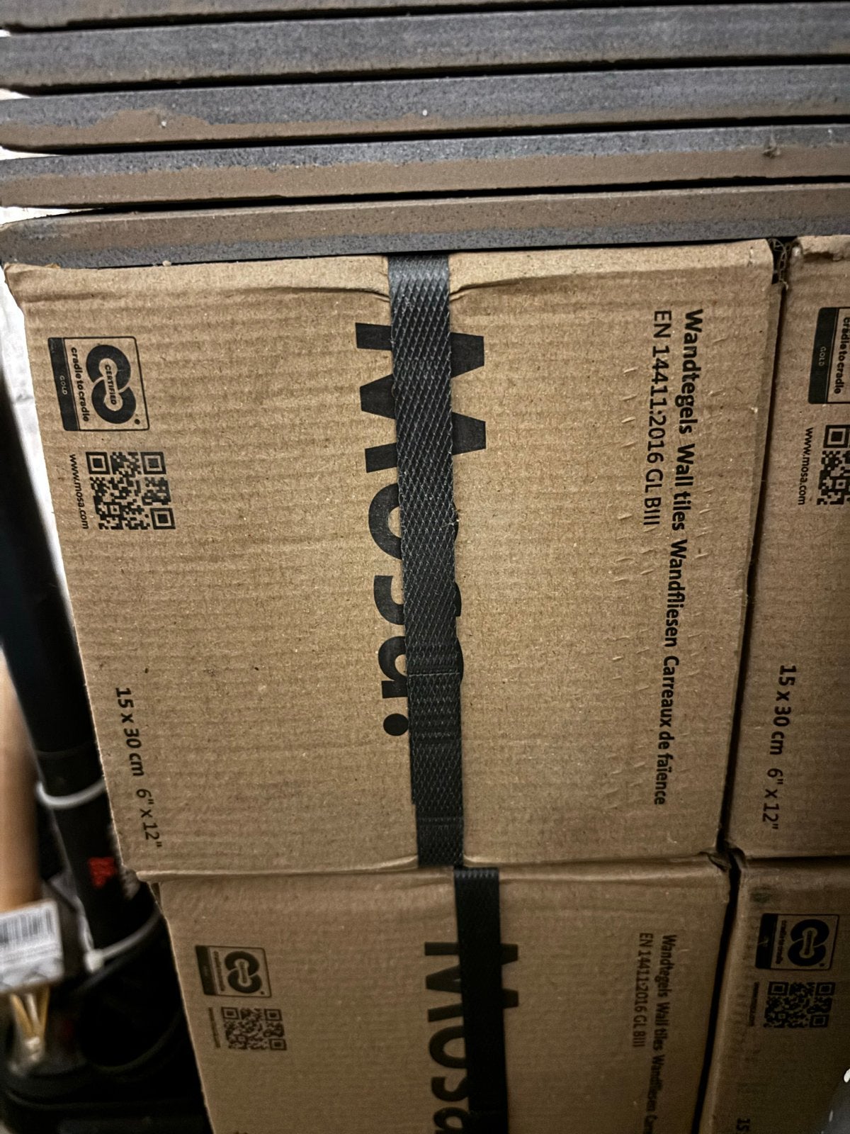 Nieuwe Mosa wandtegels 15x30 cm in verpakking, Doe-het-zelf en Verbouw, Nieuw, 20 tot 40 cm, Wandtegels, Keramiek