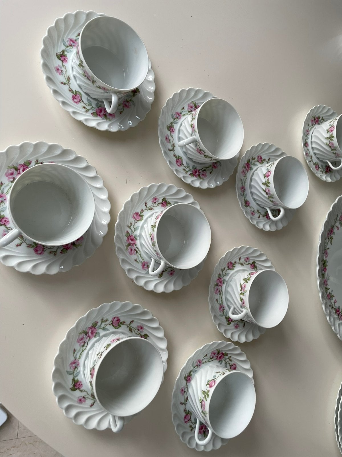 Limoges Havilandservies koffiekan melk&suiker stel gebakset, Ophalen