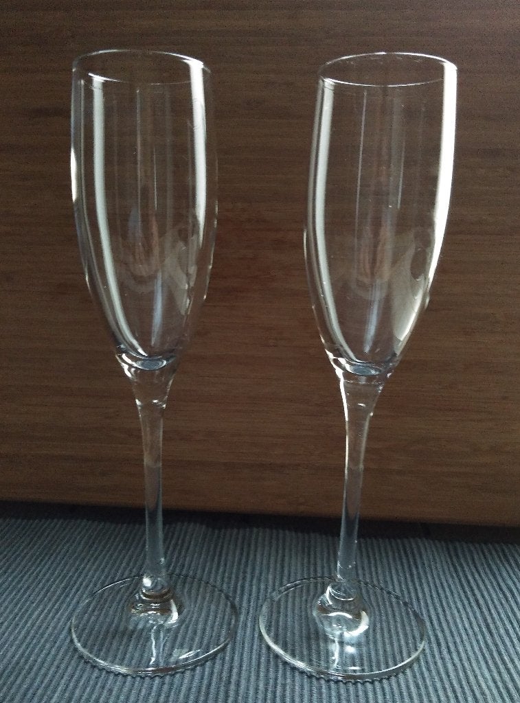 2 Champagneglazen " Luminarc France ", Huis en Inrichting, Glas of Glazen, Overige merken, Nieuw, Ophalen of Verzenden