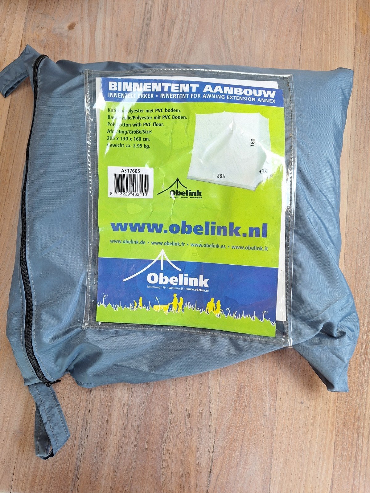 Obelink Binnentent Aanbouw - 205x130x160 cm, Ophalen, Zo goed als nieuw, Tot en met 2