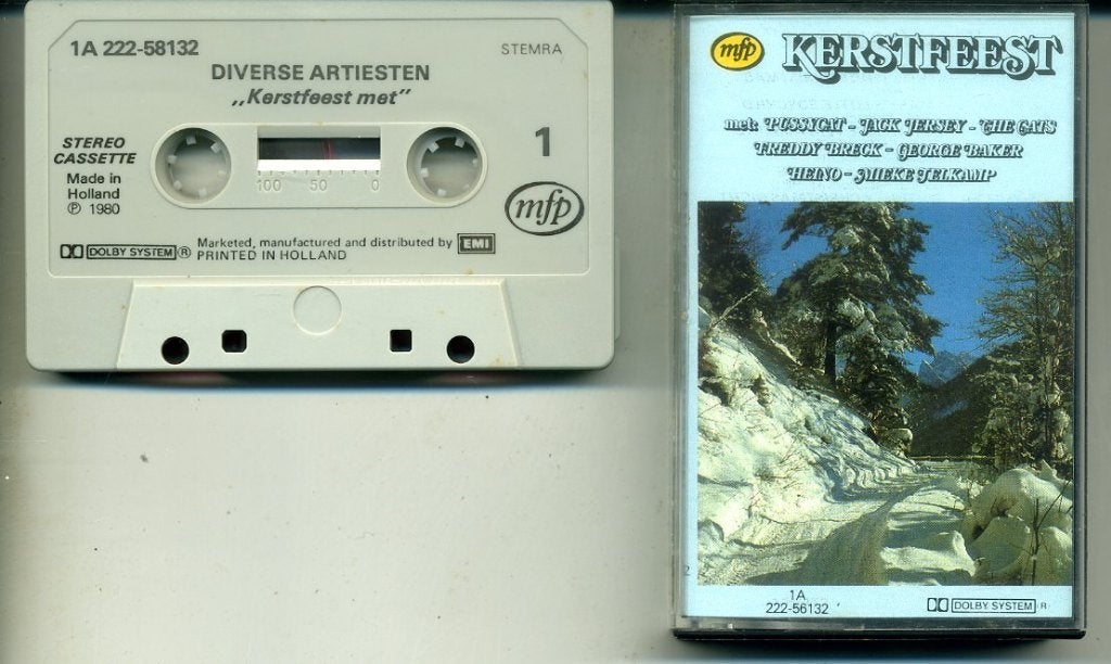 Diverse Artiesten Kerstfeest met 14 nrs cassette 1980 ZGAN, Overige genres, 1 bandje, Ophalen of Verzenden, Zo goed als nieuw