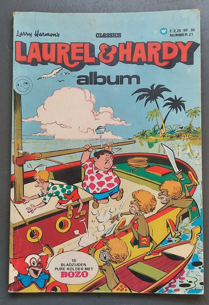 stripboek Laurel & Hardy 21 1974, Boeken, Eén stripboek, Ophalen of Verzenden, Gelezen