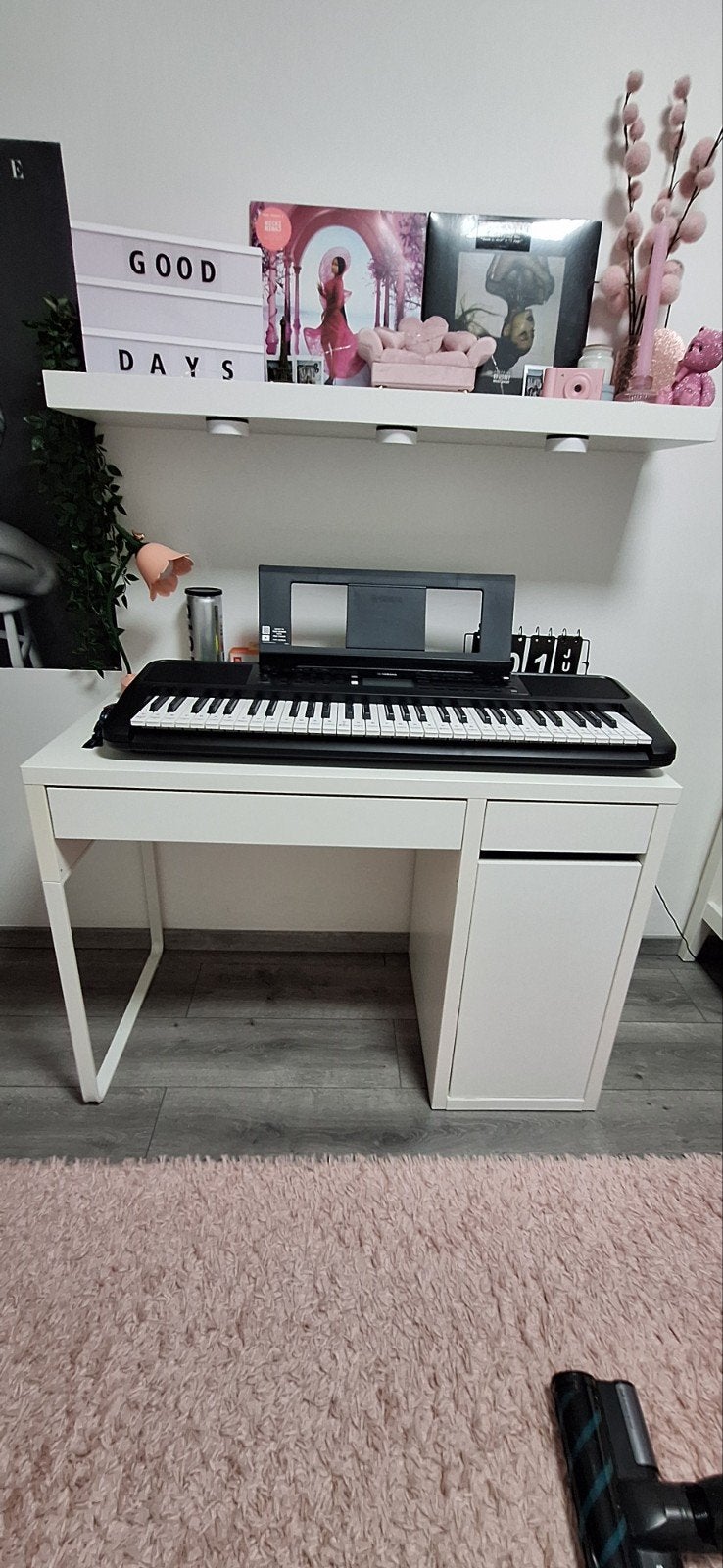 Wit bureau met stoel, Ophalen, Gebruikt, Wit
