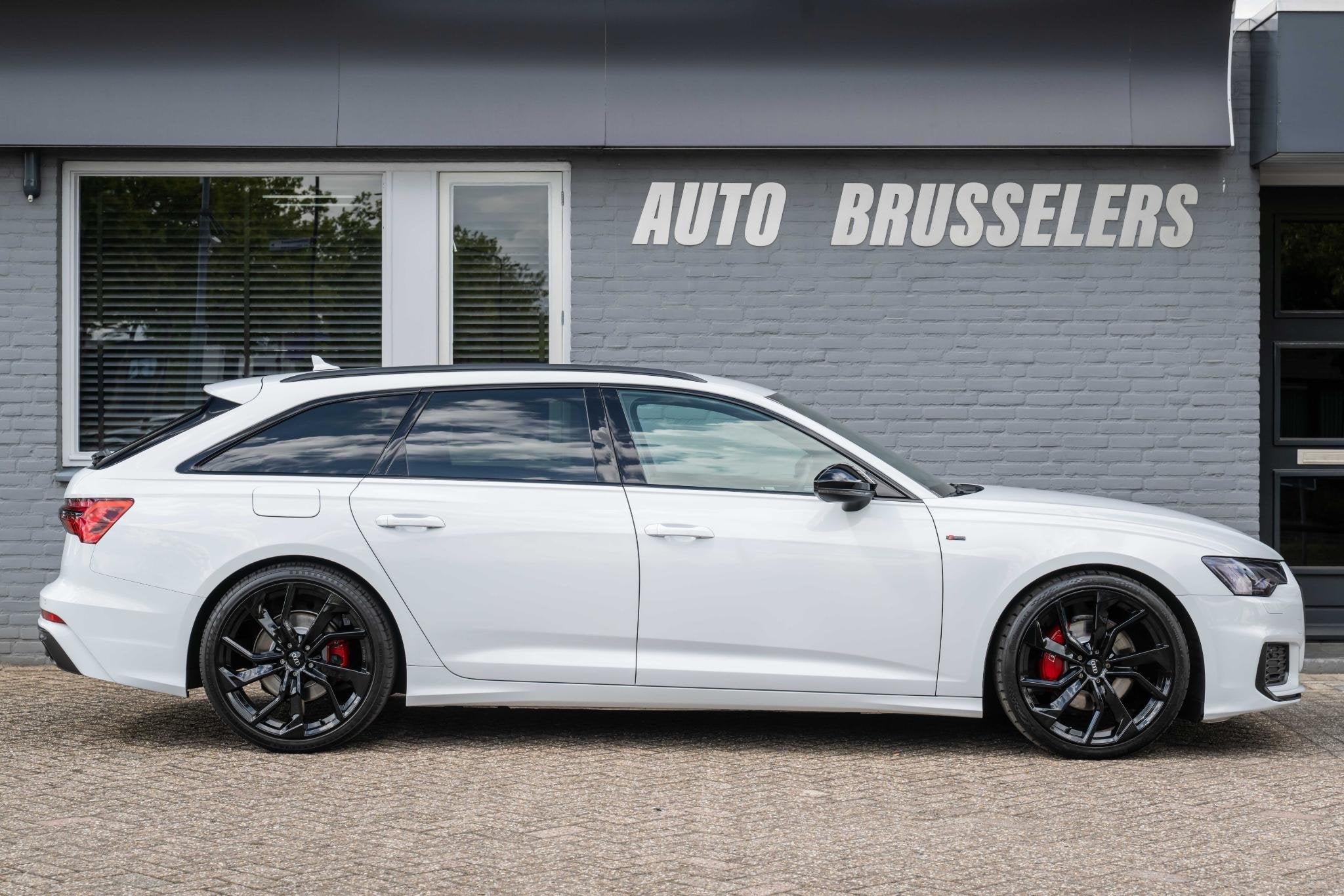 Audi A6 Avant 45 TFSI S edition Zeer mooie staat 21"LM, Auto's, Gebruikt, 4 cilinders, Leder en Stof, Wit