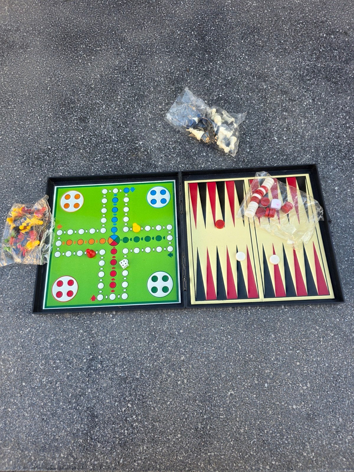 Nieuw 4-in-1 Magnetisch Reisspel Set - Ideaal voor Onderwe, Ophalen of Verzenden, Nieuw, Reisspel