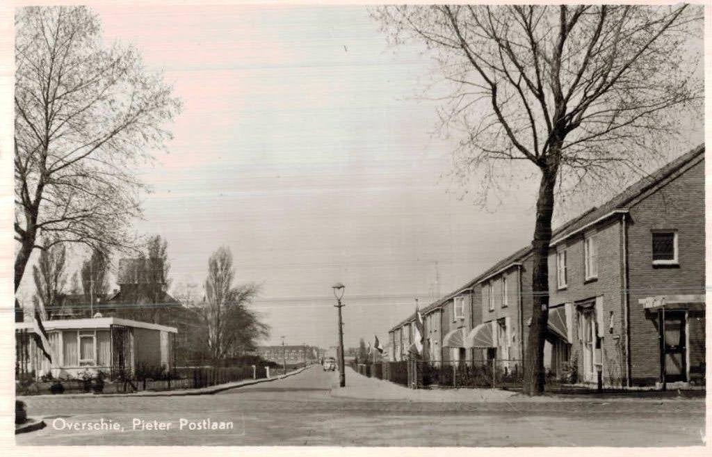 Overschie, Pieter Postlaan - ROTTERDAM, Ophalen of Verzenden, 1940 tot 1960, Ongelopen, Zuid-Holland