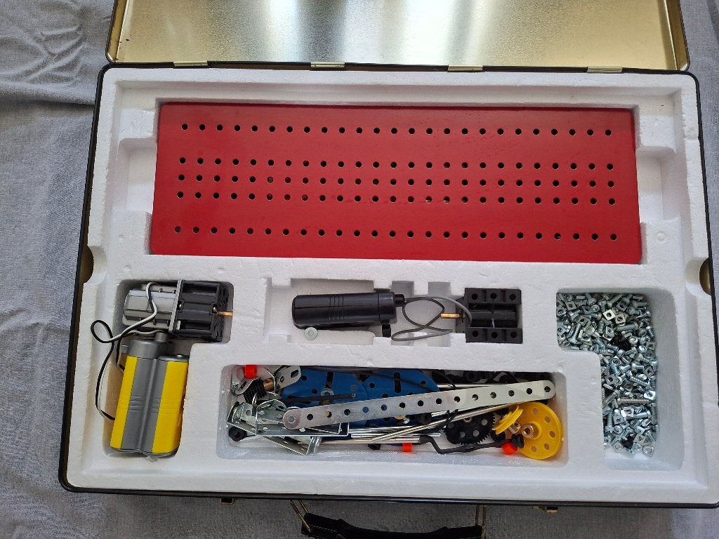 Meccano vintage metalen doos, Ophalen of Verzenden, Zo goed als nieuw, 1:144 of kleiner