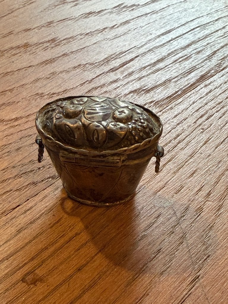 zeldzaam antiek zilveren lodereindoosje, Ophalen of Verzenden, Zilver