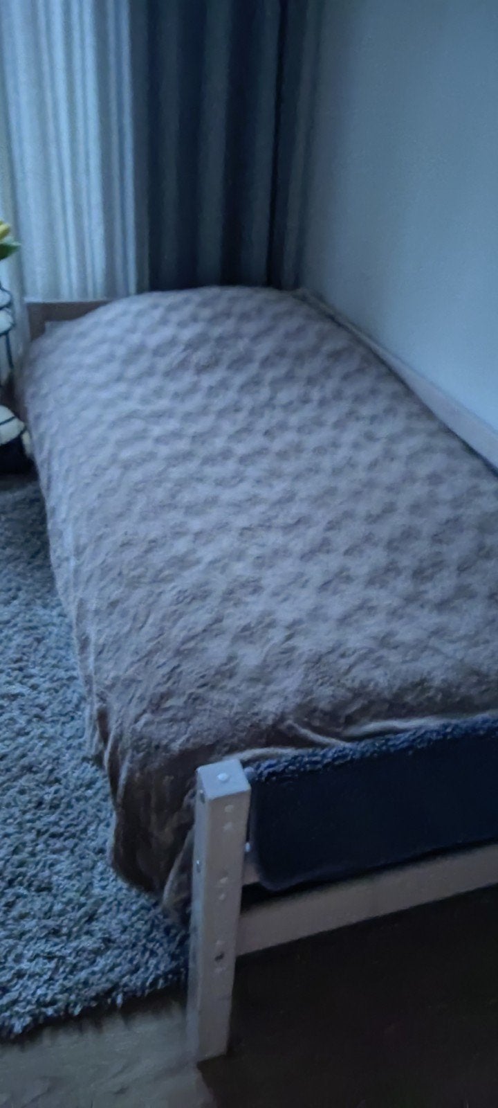 Mooi Net 1 persoonsbed met goed Matras, Ophalen, 90 cm, Eenpersoons, Wit
