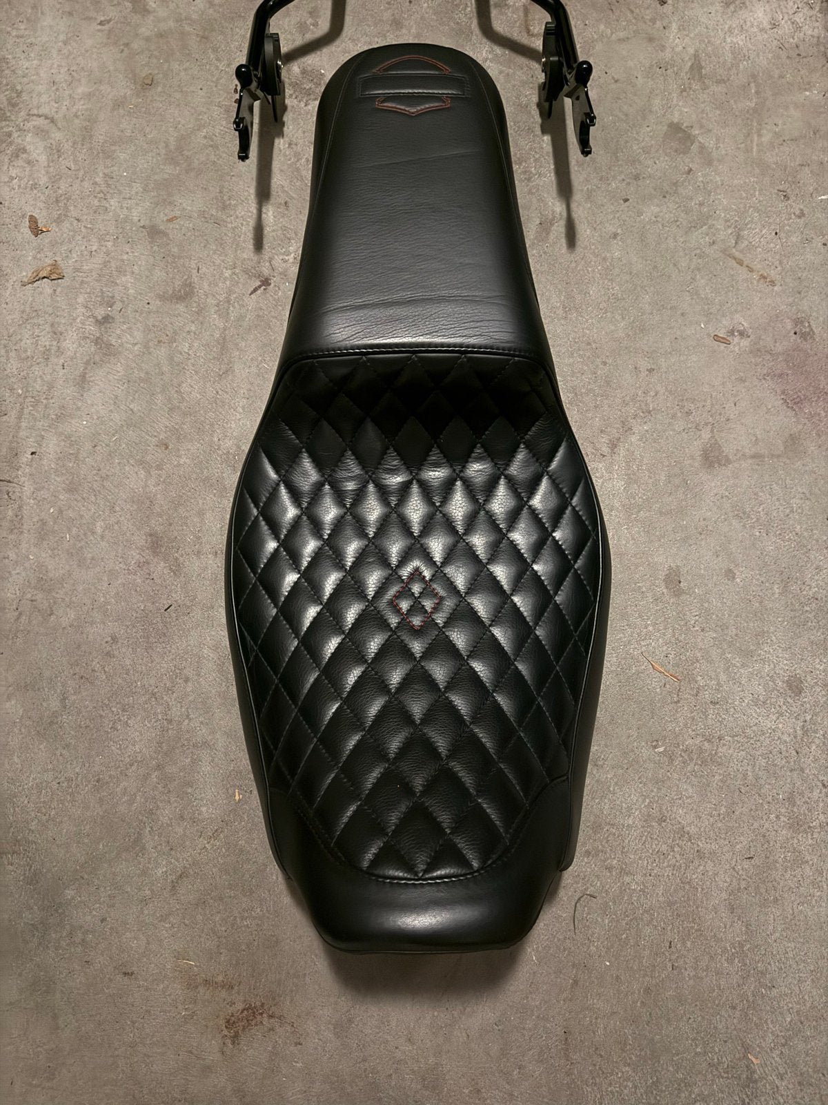 Harley-Davidson S G zadel met rugleuning en bagagerek, Motoren, Ophalen of Verzenden, Gebruikt