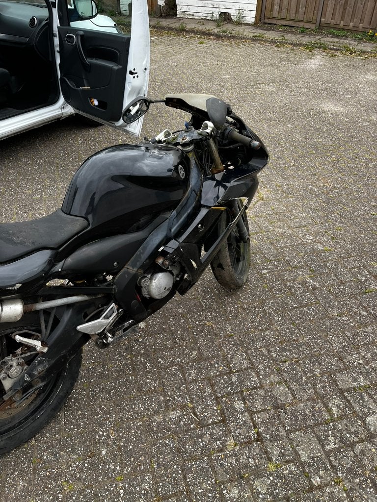 Dubbele uitlaat TZR50 Yamaha TZR 2 dempers zelfbouw, Gebruikt, TZR, Uitlaat, Ophalen of Verzenden