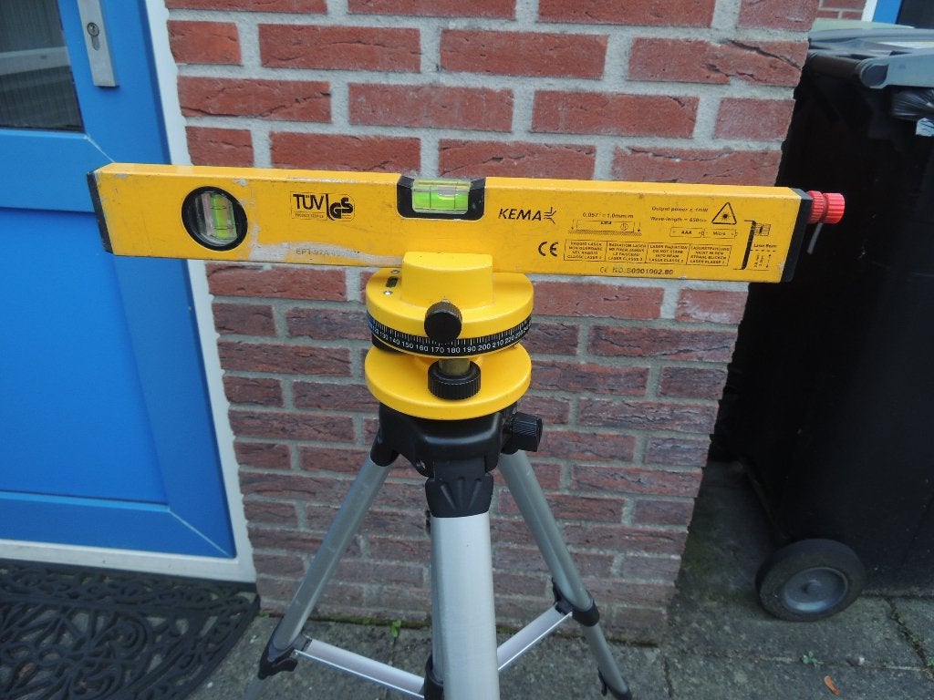 laser waterpas toestel, Ophalen of Verzenden, Gebruikt, Overige meters