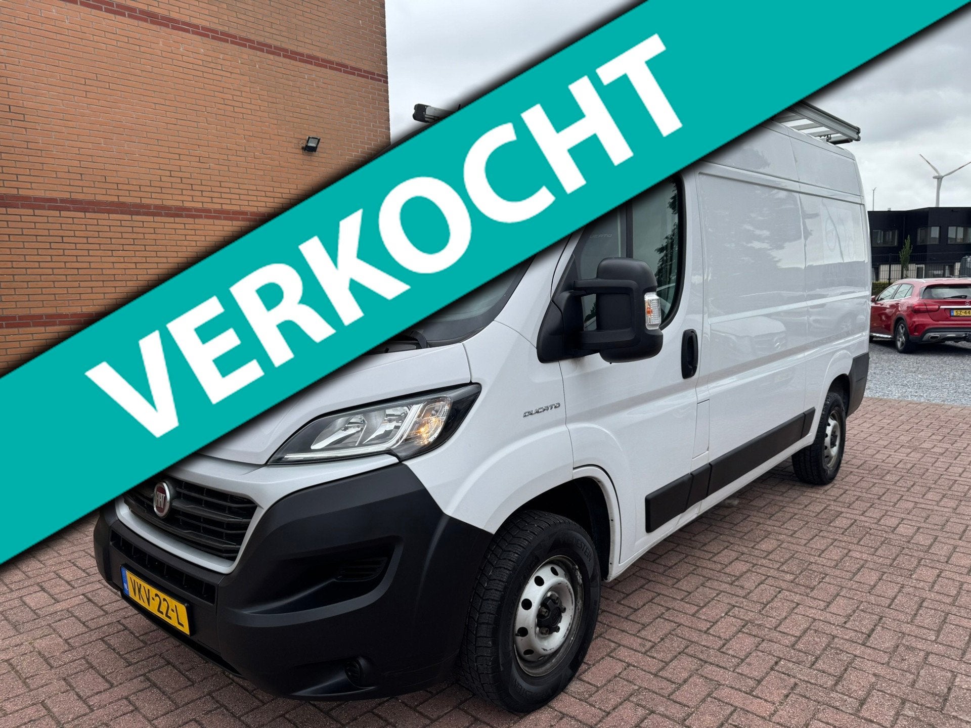 Fiat Ducato 30 2.3 MultiJet L2H2 Euro 6, Imperiaal, 3 Zits,, Voorwielaandrijving, Gebruikt, 2500 kg, Wit