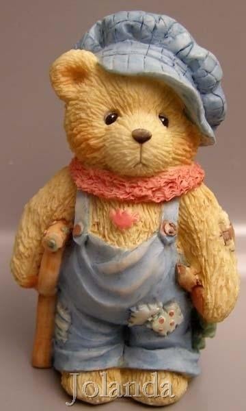 Cherished Teddies Tini Ted Bear, Ophalen of Verzenden, Zo goed als nieuw, Beeldje, Cherished Teddies