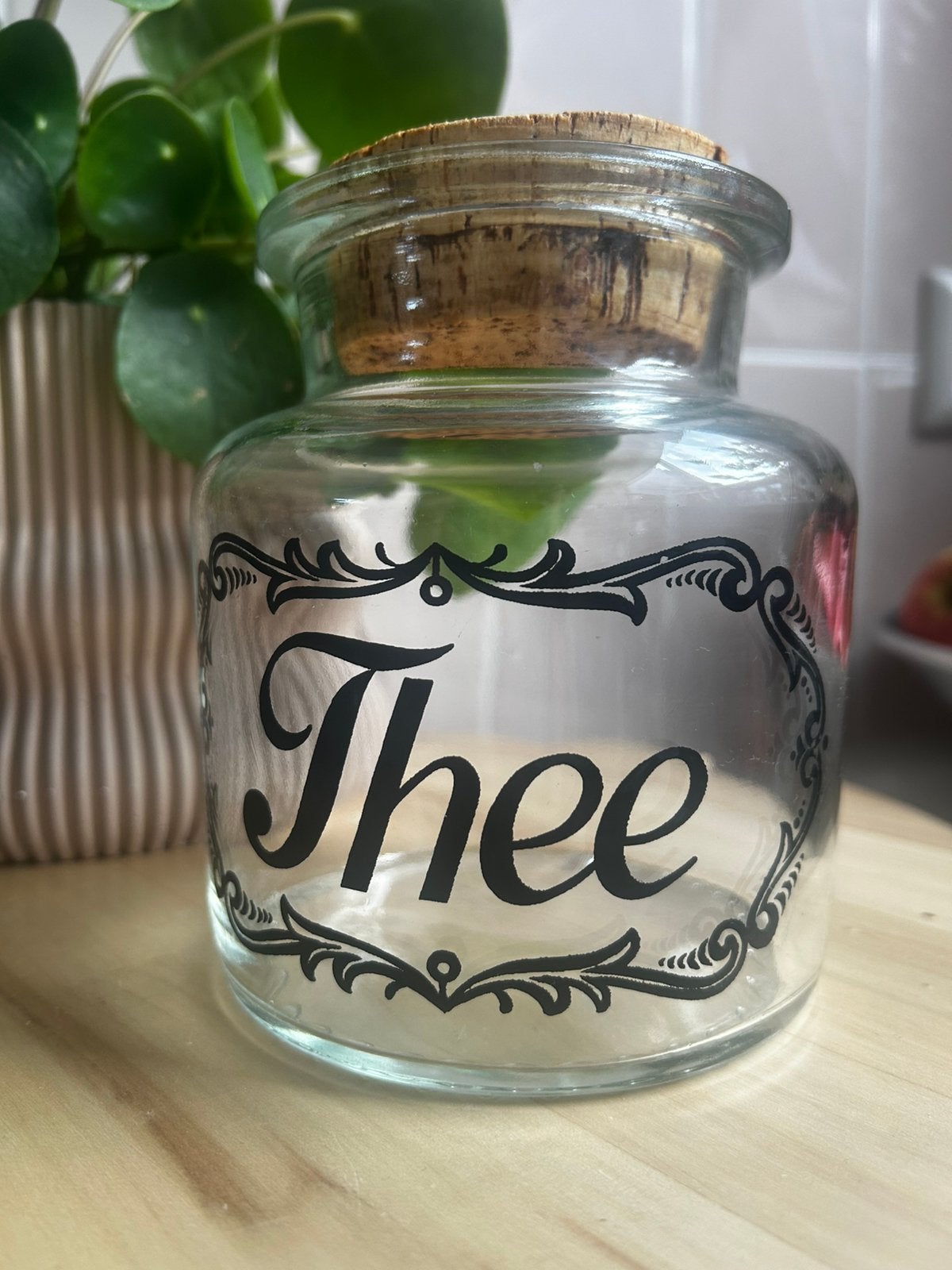 Vintage glazen voorraadpot, Overige typen, Ophalen of Verzenden, Overige stijlen, Glas